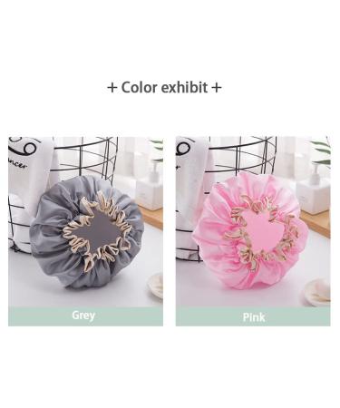 Double-Layer Waterproof Shower Cap | Women's PEVA Anti-Oil Fume Bath Cap - Buy Online on GoSupps.com