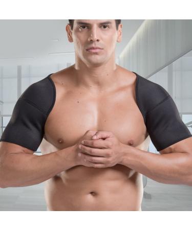 FRCOLOR 2pcs SBR Shoulder Support Brace - Breathable Double Shoulder Strap for Pain Relief - Black - Buy Online on GoSupps.com