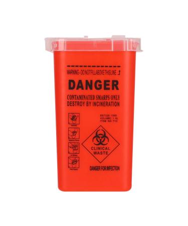 Small Sharps Container for Home and Travel Use - Durable Disposable Tattoo Supplies - Buy Online on GoSupps.com