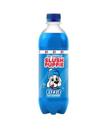 Slush Puppie The Original Fizzie Drink 500ml (Pack Of 12 Blue Raspberrie) Blue Raspberrie 500 ml (Pack of 12)