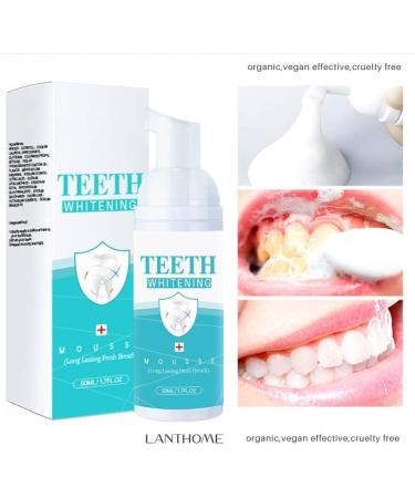 2 Pcs Mousse Mouthwash 50 ML - Deep Clean Stain Removal & Teeth Whitening Oral Care - Buy Online on GoSupps.com