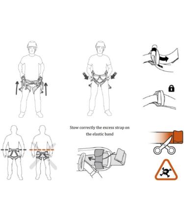 SOB Half Body Climbing Harness - Safety Belt for Climbing, Working, and Rescuing - Buy Online on GoSupps.com