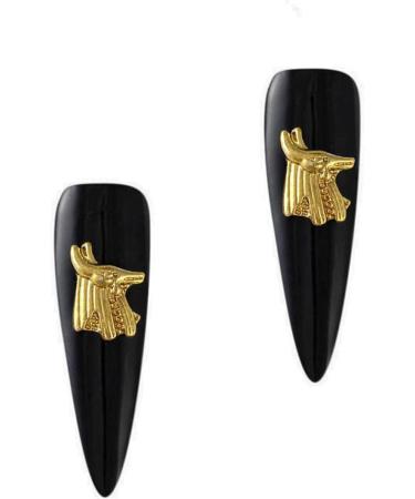 40Pcs 3D Egyptian Nail Charms - Vintage Gold Rhinestones for DIY Nail Art & Jewelry Making - Buy Online on GoSupps.com