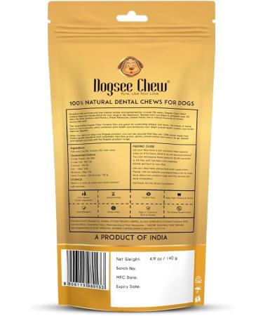 Dogsee Himalayan Yak Chews for Dogs - Medium Turmeric Calming Dog Treats - Yak Milk Dog Chew - Long Lasting Cheese Bones for Dogs - Medium (2 Pack) - Buy Online on GoSupps.com