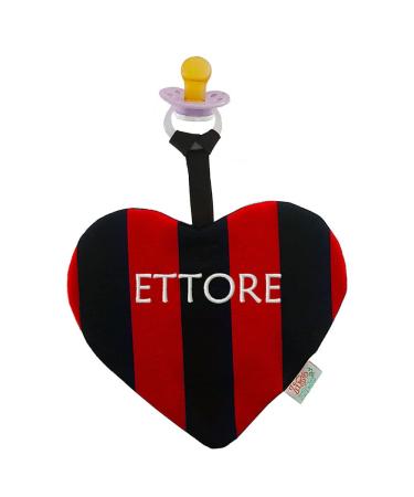Zigozago Pacifier Chain - Heart Red & Black | Stylish Durable & Safe for Babies - International Shipping Available - Buy Online on GoSupps.com