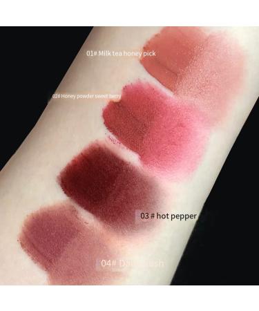 ANRUI 4PCS Matte Velvet Lipstick Set - Waterproof Long Lasting Lip Gloss | Non-Stick Cup Liquid Lipstick | Cute Bear Makeup - Buy Online on GoSupps.com