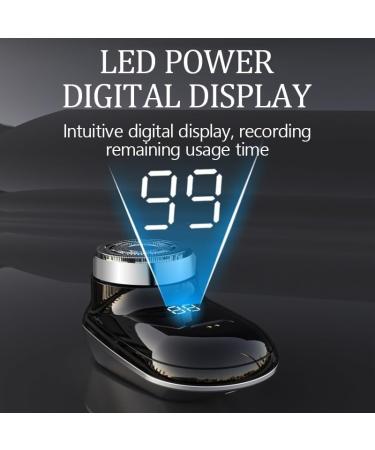Men's Mini Electric Shaver - Wet/Dry Washable Razor with Fast Charging & Digital Display - Portable Car Mounted Blade for Travel - Buy Online on GoSupps.com