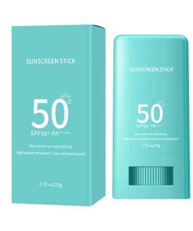 KARLOR Sunscreen Stick SPF50+ Face Sunscreen Stick Body Sunscreen Stick UVA/UVB Radiation Face Sunscreen cream stick UV Protection Sun Protection Refreshing Waterproof (Blue)