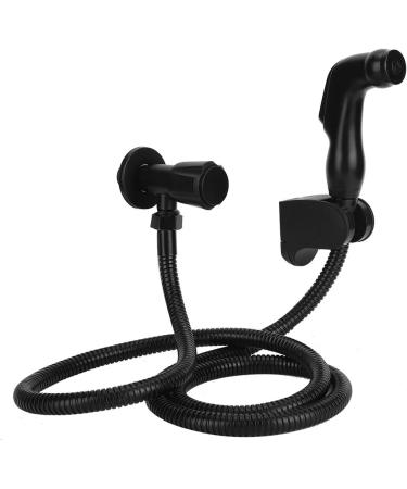 WC Bidet G1/2 Black Stainless Steel Handheld Sprayer Set - Premium Bathroom Accessories for International Shipping - Buy Online on GoSupps.com