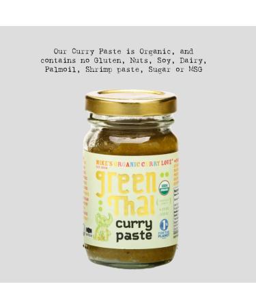 Organic Vegan Green Thai Curry Paste 4.23 oz - Dairy Free, Sugar Free, Keto Friendly - Made in Thailand - Buy Online on GoSupps.com