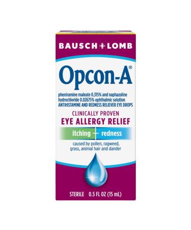 614115 Ophthalmic Drops Opcon-A Eye .5oz Quantity of 1 unit by Bausch & Lomb Pharm. Div -Part no. 614115