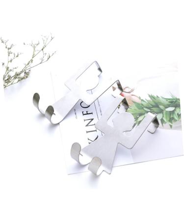 Alipis 8 pcs Cabinets Creative Door Hanging Cloth Back Hooks Storage Bag Humanoid mediumx2pcs Silverx2pcs - Buy Online on GoSupps.com