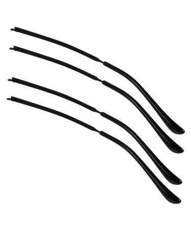 KJHBV 2 pairs of glasses Bones spare parts for glasses universal sunglasses glasses glasses made of metal replacement glasses frame bracket glass component nose pads suite men and women black 14x3cm