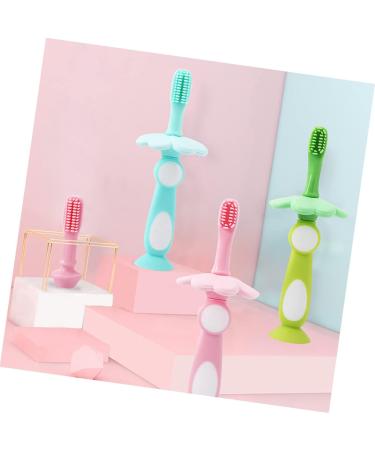 SECFOU 1 Set Baby Care Toothbrushes - Soft Silicone Brushes for infants and kids | Gentle Gum Massaging and Tongue Cleaning | Random Color - Newborn Oral Hygiene - Buy Online on GoSupps.com