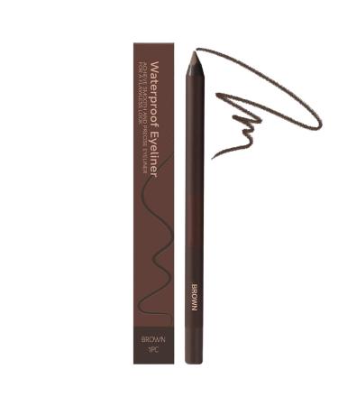 Eyeliner Pencil Waterproof Eye Pencil 24 Hours Long Lasting Fade Resistant Makeup for Women Beauty Defined Sophisticated Look Brown