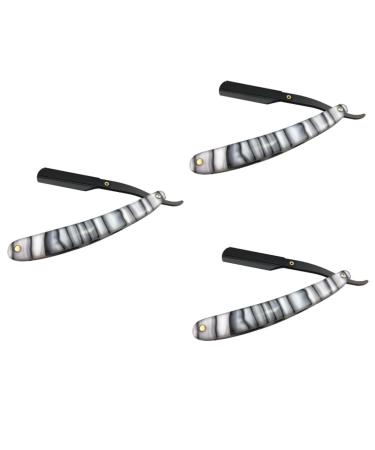 Angoily 3st beard shaver m quinas de afeitar para hombres men's razor razor for the men's shave hand razor razor made of metal manual scraper man man