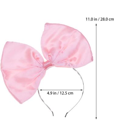 FRCOLOR Huge Bow Headband Bowknot Hair Hoop Halloween Christmas Hair Band Hoop Party Hair Accessories for Woman Girl (Pink) - Buy Online on GoSupps.com