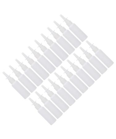FRCOLOR 20pcs Direct Spray Spray Bottle Spray Bottles for Essential Oils Nasal Pump Bottle Empty Mini Lotion Bottles Perfume Sub Bottles Portable Rinse Bottle Plastic Pe Travel White 15.5x3.8x3.8cm White