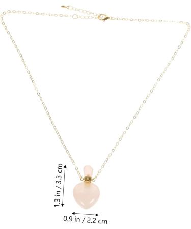 Hemoton Valentines Day Perfume Bottle Household Decor Heart Pendant Charm Necklace Perfume Bottle Pendant - Buy Online on GoSupps.com