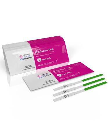 Ovulation Test Strips (20 MIU/ml LH Sensitivity) for Fertility Testing (50)