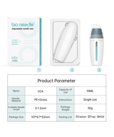 Derma Roller Stamp HN24 - Titanium Microneedle Anti-Aging Skin Care Tool with Adjustable Length 0.25-1.5mm | Beauty Serums & Skincare - Buy Online on GoSupps.com