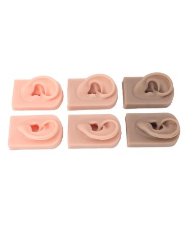 3 Pairs Silicone Ear Models - Soft & Flexible Artificial Ears for Jewelry Display & Acupuncture Practice - International Shipping - Buy Online on GoSupps.com