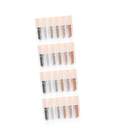 Angoily 24 Pcs Eye Shadow Set Eyeshadow Glitter Liquid Eye Shadow Makeup Tools Miss Colorful Cosmetics 1 count (Pack of 1) As Shownx4pcs