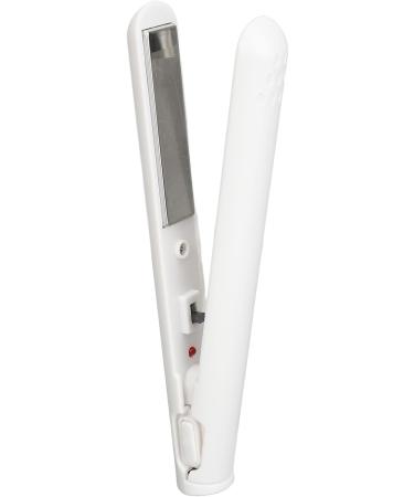 Buy Portable White Hair Straightener | Even Heating Flat Iron for Perfect Hair Bangs | International Shipping - Buy Online on GoSupps.com