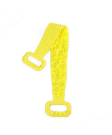Silicone Back Scrub Exfoliating Back Scrubber - Yellow 23.5 Inch - Buy Online on GoSupps.com