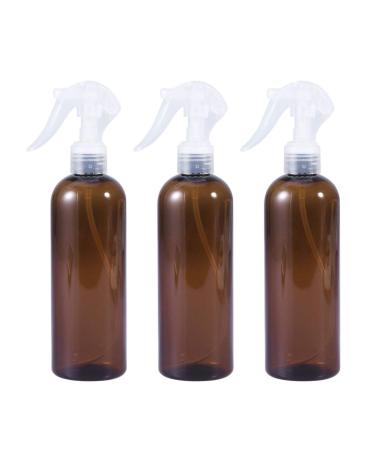 Beaupretty 3 pieces of amber-colored plastic spray bottles Refillable containers for essential oils cleaning products or refillable aromatherapy make-up bottles