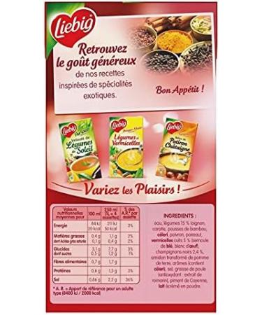  LIEBIG LIEBIG - Chinese-Style Soup with 7 Vegetables and Vermicelli 1L - Pack of 3 - Buy Online on GoSupps.com