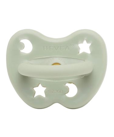 Hevea Colored Natural Rubber Pacifier | Eco-Friendly BPA-Free Food-Grade | Nordic Sea Green | 3-36 Months - Buy Online on GoSupps.com