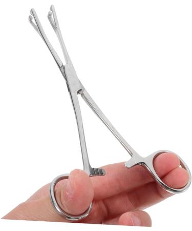 BELLIFFY Reptile Feeding Clip Reptile Tongs Feeding Snake Feeding Tongs Stainless Steel Silver - Buy Online on GoSupps.com