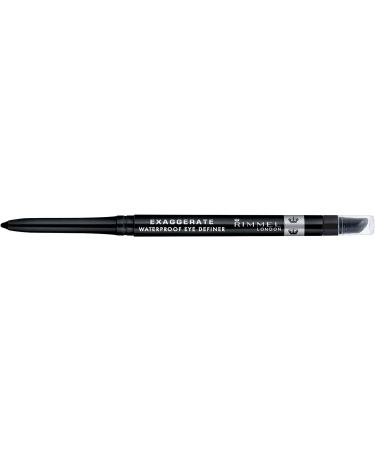 Rimmel Exaggerate Waterproof Eye Definer Noir Pencil Black | Long Lasting Eyeliner - Buy Online on GoSupps.com