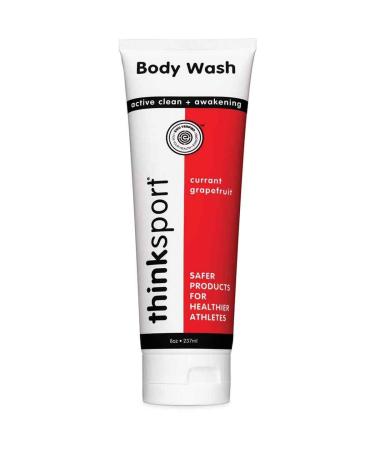 Thinksport EWG Verified Body Wash For Men & Women | Free of parabens  phthalates  1 4 dioxane & toxic chemicals | Ingredient Safety Transparency - Currant & Grapefruit  8oz