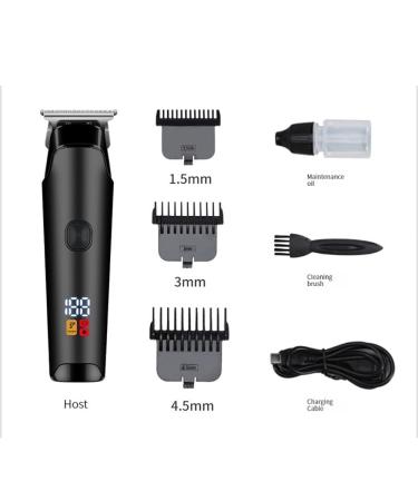 Premium 2000mAh Hair Clippers - Digital Engraving & Oil for Salon-Quality Shaving | International Shipping - Buy Online on GoSupps.com