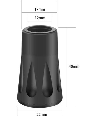 Buy Eruinfang 10-Piece Hiking Stick Attachments | Rubber Buffers & Pads for Trekking Sticks - Ideal for Asphalt Gravel & Mountain Hiking - Buy Online on GoSupps.com