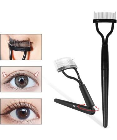 Lash Curler Kit Eyelash Curler Eyebrow Comb Long Lasting Curled Lashes Built Metal Lash Curler&Lash Brush Easy-to-Use Cosmetic Too for Women Girl - Buy Online on GoSupps.com