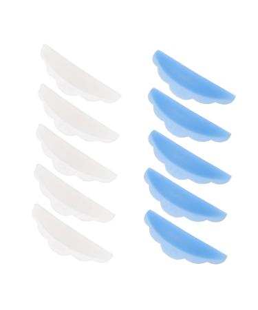 10 Pairs Hot Eyelash Patch Silicone Gasket Eyelash Grafting Pad Eyelashes Grafting Gaskets Silicone Eyelash Perming Curler Eyelash Ironing Gaskets Silicone Eyelashes Gasket