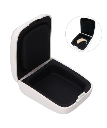 Hearing Aid Protective Case Travel Bag Hearing Aid Holder Portable Hearing Aid Storage Box for Sound Amplifier White