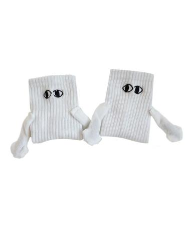 ZEROYOYO Magnetic Suction Couple Socks Cartoon Lovely Hand In Hand Breathable Comfortable Holding For Women Socks