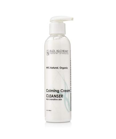 RD Alchemy - 100% Natural & Organic Calming Cream Cleanser. Sulfate Free Face Wash for Dry Sensitive Skin - Soothing while Cleansing & Moisturizing.