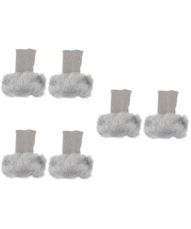 ToddMomy 3 pairs boot covers from fur artificial fur warmer fluffy leg warmer shoe socks fur socks fluffy legs boot cuff covering luxury Miss acrylic footwear