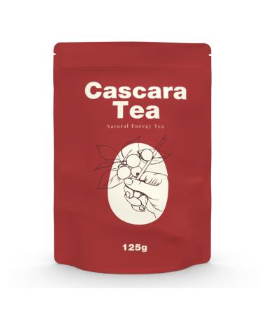 Cascardia Cascara Cherry Tea - Rich in Antioxidants Vitamins and Superfood Properties - Fruity Tea with Natural Caffeine for Energy and Refreshment (125g) - Perfect Alternative to Coffee