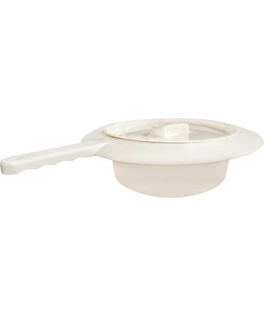 Medi-Inn Reusable Plastic Bedpan with Lid - Round Design | 1 Piece - Ideal for Home & Hospital Use - Buy Online on GoSupps.com