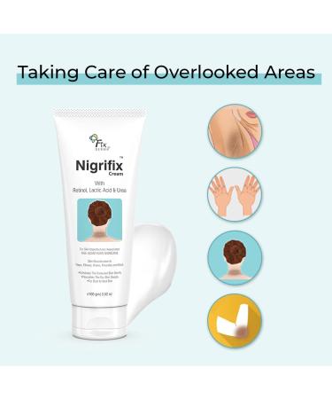 Fixderma Nigrifix Cream for Acanthosis Nigricans - Dermatologist Tested Retinol Cream for Hyperpigmentation Removal on Dark Body Areas | 3.38 Fl Oz - Buy Online on GoSupps.com