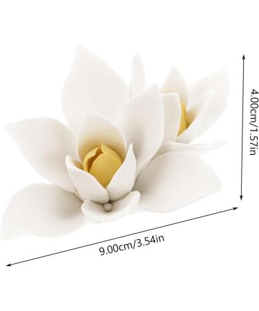 Alipis 1pc Ceramic Orchid Wall Decor The Flowers Pendant 3d 9X6.5CM White - Buy Online on GoSupps.com