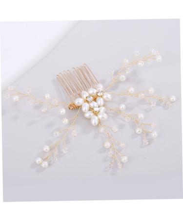 Angoily Wedding Hair Comb Bridal Crystal Headpiece Bride Insert Comb Bride Headpieces for Wedding Tiara For Bride Wedding Girl Child Hairpin Pearl - Buy Online on GoSupps.com