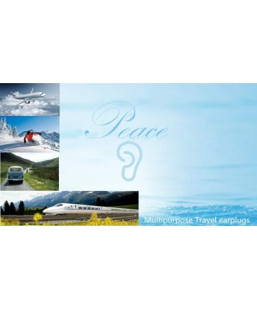 Pressure Reducing Silicone Earplugs - Noise Cancelling Travel Accessory | Hearing Protection for Flights - 2 Pairs - Buy Online on GoSupps.com