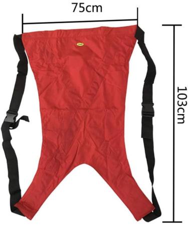 Patient Mobility Aid Strap with Handles - Adjustable Split Leg Design for Seniors & Adults - Red - Buy Online on GoSupps.com